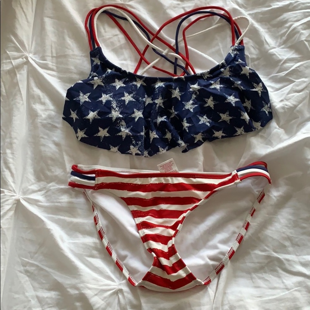American flag bathing suit